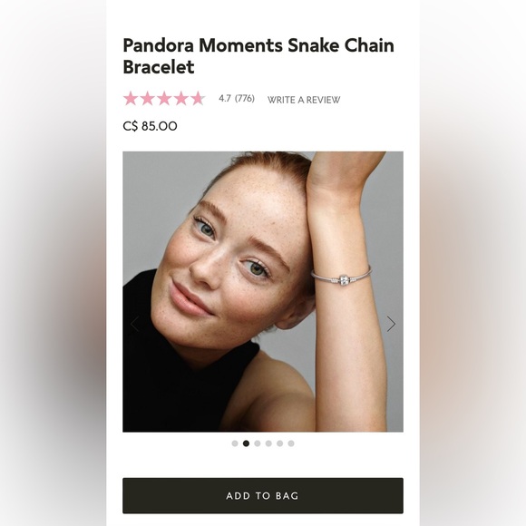 Sterling Silver Pandora Charm Bracelet W/ Princess Charm👑 - Picture 11 of 12